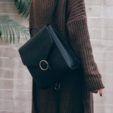 2018 PU Leather Retro Female Bagpack