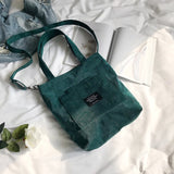 Corduroy Zipper Luxury Bag's