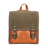 Vintage Pu Leather Women Backpack