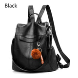 Vintage Leather Anti Theft Backpack