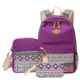 Dot Canvas Printing Backpack