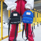 Letter Printed Mini Backpack